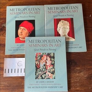 3 Metropolitan Museum Seminars in Art John Canaday Books + Prints NYC (Set #C)